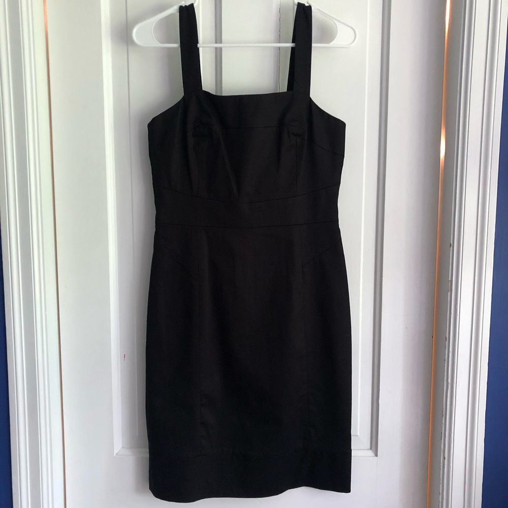 Club Monaco Marrisa cotton Lycra black dress NEW